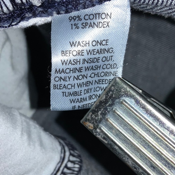 Ann Taylor Loft curvy crop jeans  Sz 8 denim zip & button closure - Picture 7 of 7